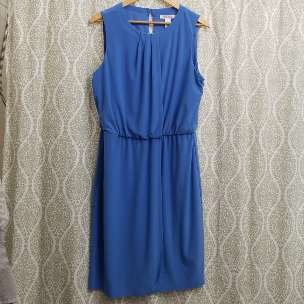 White House Black Market Large Blue Dress
